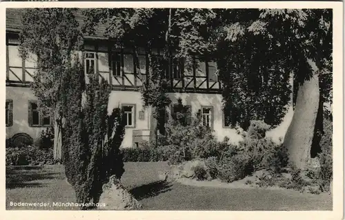 Ansichtskarte Bodenwerder Münchhausen-Haus Gebäude Ansicht 1954