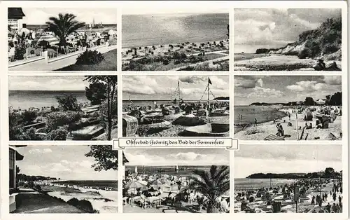 Grömitz (Holstein) Strand Ansichten Mehrbild-AK Ostseebad Fotos 1950
