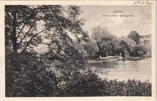 Ansichtskarte Eutin Blick aus dem Schloss-Garten 1910
