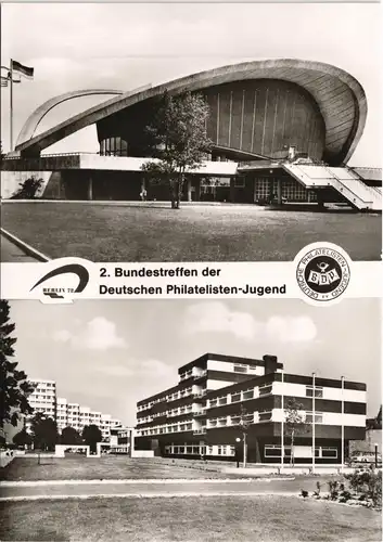 Tiergarten-Berlin 2. Bundestreffen Dt. Philatelisten-Jugend Kongreßhalle 1972