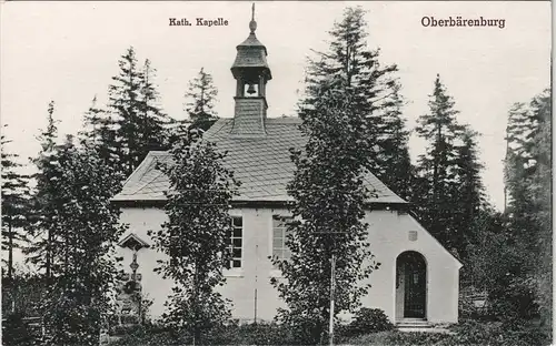 Ansichtskarte Oberbärenburg-Altenberg (Erzgebirge) Kath. Kapelle 1913