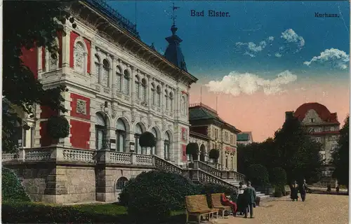 Ansichtskarte Bad Elster Am Kurhaus 1913