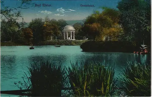 Ansichtskarte Bad Elster Gondelteich - Pavillon 1913