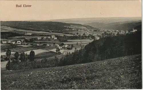 Ansichtskarte Bad Elster Blick auf die Stadt 1913