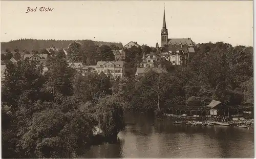 Ansichtskarte Bad Elster Anlegesteele Stadt 1913