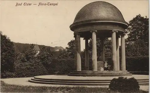 Ansichtskarte Bad Elster Flora Tempel 1915