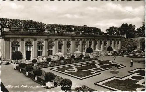 Ansichtskarte Weilburg (Lahn) Schloß - Terrassen 1961