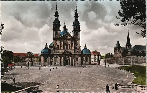 Ansichtskarte Fulda Dom und Michaelskirche 1960