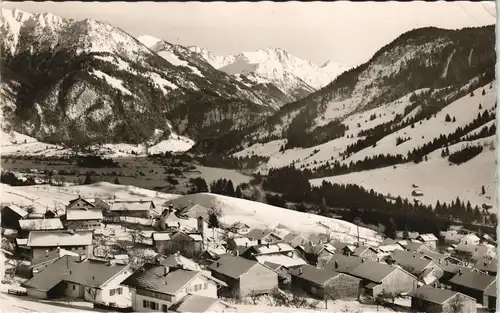 Ansichtskarte Bad Hindelang Umlandansicht Allgäu mit Vorderhindelang 1967