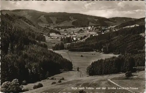 Ansichtskarte Lenzkirch Blick nach Falkau Straße Lenzkirch Titisee 1956