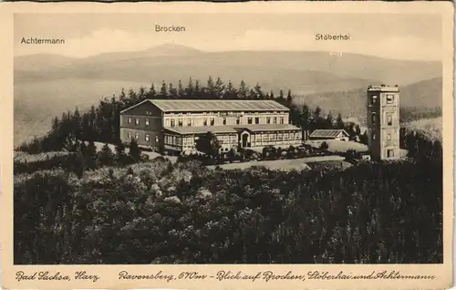 Bad Sachsa Hotel a.d. Ravensberg Pension Touristenhaus Bergrestaurant 1920