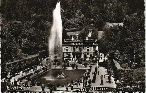 Ansichtskarte Linderhof-Ettal Schloss Linderhof, Castle in Bavaria 1964