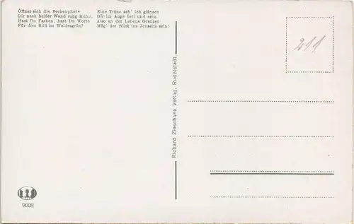 Ansichtskarte Schwarzburg Schwarzburg, Thüringer Wald Trippsteinblick 1930