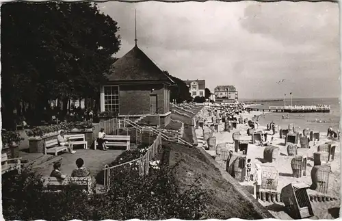 Ansichtskarte Wyk (Föhr) Promenade - Strandkörbe 1958