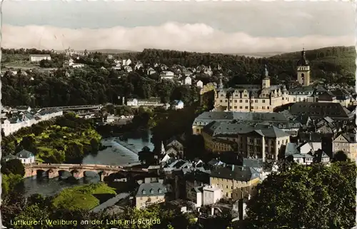 Ansichtskarte Weilburg (Lahn) Totale - color Foto 1968