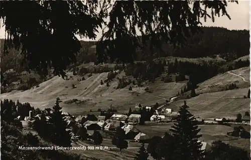 Menzenschwand-St. Blasien Panorama-Ansicht Ort & Schwarzwald 1960