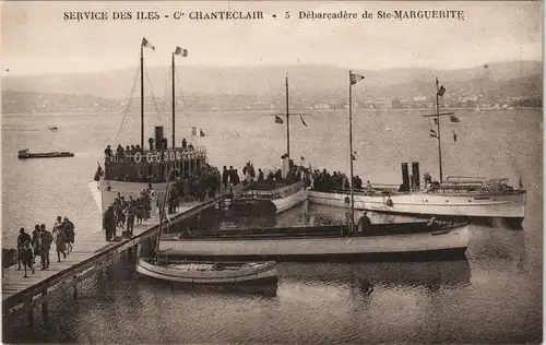 CPA .Frankreich SERVICE DES ILES C CHANTECLAIR Ste-MARGUERITE 1910