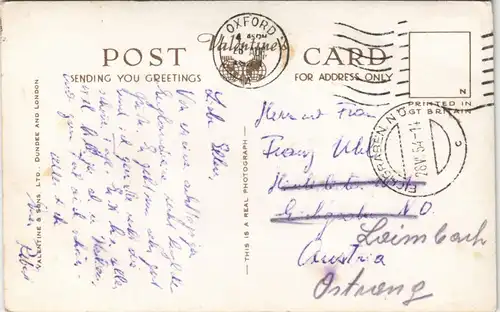 Postcard Oxford Beaumont Street, Strassen Ansicht 1954