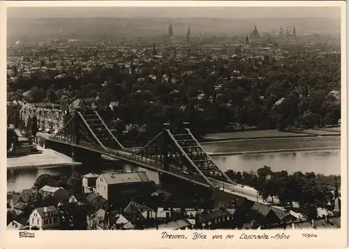 Ansichtskarte Loschwitz-Dresden Blaue Wunder - Stadt 1960 Walter Hahn:10904