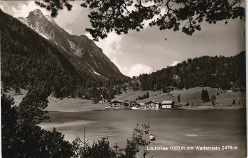 Ansichtskarte .Bayern Lautersee Blick auf Wetterstein Wettersteingebirge 1960