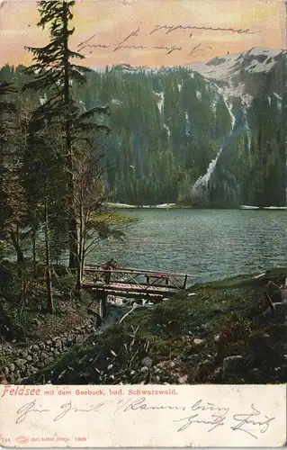 Feldberg (Schwarzwald) Feldsee mit dem Seebuck, bad. Schwarzwald 1906/1903