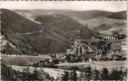 Willingen (Upland) Panorama-Ansicht Blick vom Treis (Waldeck) 1954