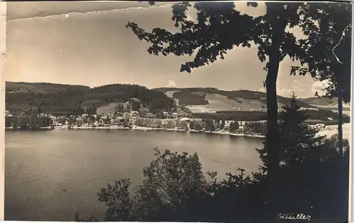 .Baden-Württemberg See im Schwarzwald, A. Müller Echtfoto-AK 1930