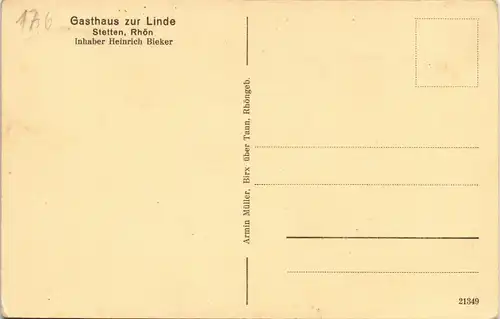 Ansichtskarte Bischofsheim (Rhön) Arbeitsdenkmal auf dem Heidelstein 1939