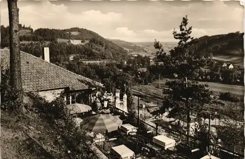 Ansichtskarte Bad Berneck im Fichtelgebirge Cafe am Königstuhl 1961