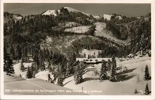 Ansichtskarte Spitzingsee-Schliersee Unterkunftshaus am Spitzingsee 1956