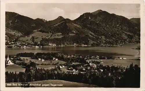 Ansichtskarte Bad Wiessee Blick auf die Stadt 1938