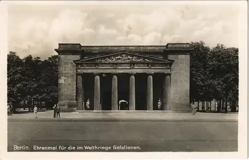 Ansichtskarte Mitte-Berlin Reichsehrenmal - Frontalansicht 1935