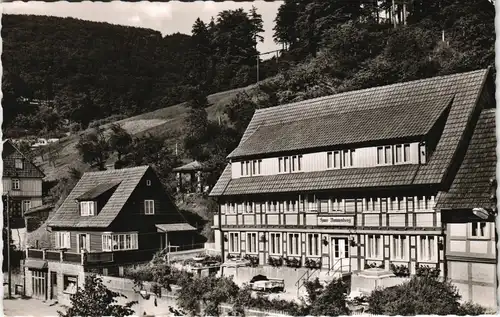 Ansichtskarte Bad Grund (Harz) Pension Haus Dannenberg 1962