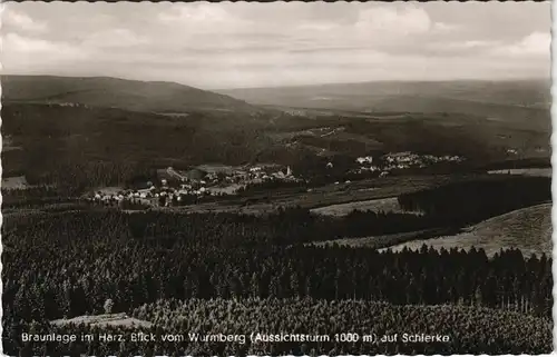 Ansichtskarte Braunlage Wurmbergschanze 1962