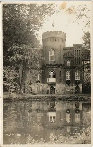 Schloß Militär/Propaganda - 2.WK (Zweiter Weltkrieg) SA Heim 1936 Privatfoto