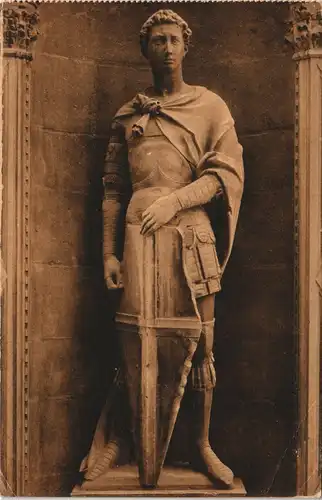 Cartoline Florenz Firenze Donatello - S. Giorgio statua 1922