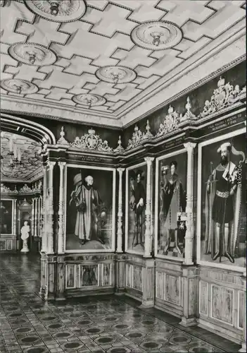 Ansichtskarte Schwerin Schweriner Schloss - Ahnengalerie 1980