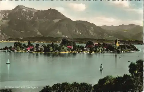 Ansichtskarte Chiemsee Fraueninsel - Chiemsee, color Foto 1960