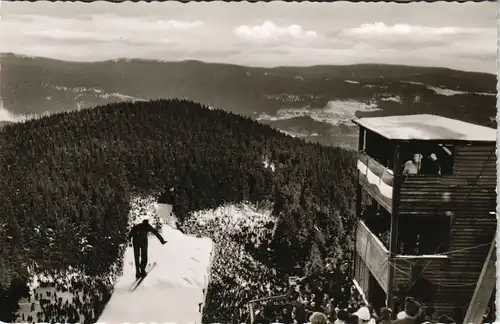 Ansichtskarte Braunlage Würmbergschanze - Ski-Springer 1962