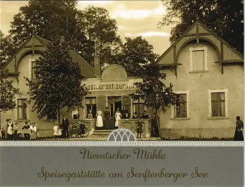 Niemtsch-Senftenberg (Niederlausitz) REPRO hist  Niemtscher Mühle 1928/1999