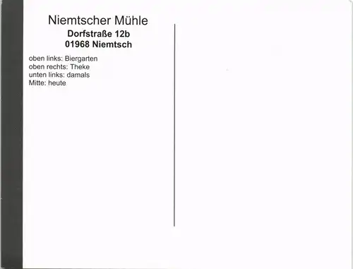 Niemtsch-Senftenberg (Niederlausitz) Mehrbild: Historische Ansicht, Heute  1998