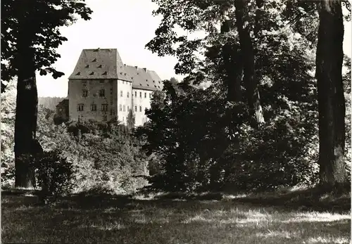Ansichtskarte Burgkhammer-Burgk (Saale) Schloss Burgk - Seitenansicht 1961