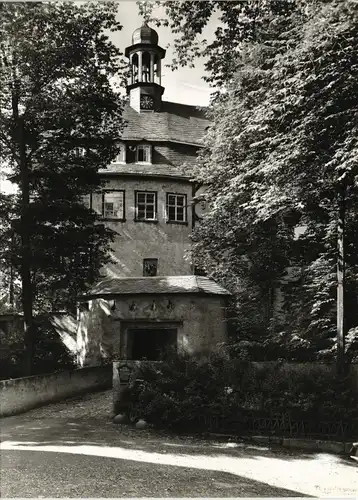 Burgkhammer-Burgk (Saale) Burgtor mit Amtshaus Schloss Burgk 1977