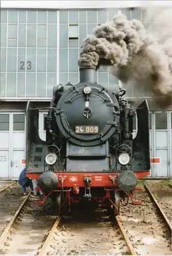 Verkehr/KFZ - Eisenbahn Lokomotive 24 009 BW Cottbus 1994 Privatfoto Foto