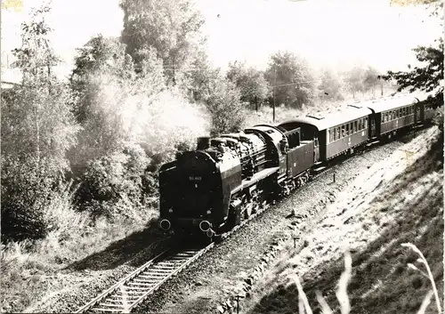 Ansichtskarte  Verkehr Eisenbahn Zug Lokomotive Foto 1975