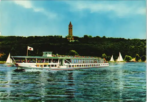 Ansichtskarte Grunewald-Berlin Grunewaldturm Schiff Havelstern 1972