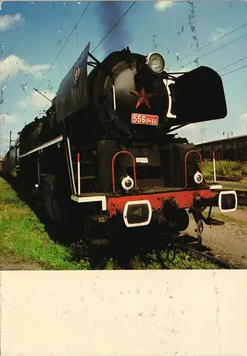 Olmütz Olomouc CSD STŘEDNÍ DRÁHA OLOMOUC Parni lokomotiva řady 556.0 1980