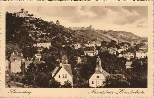 Ansichtskarte Niederlößnitz-Radebeul Berggaststätte Friedensburg Stadt 1928