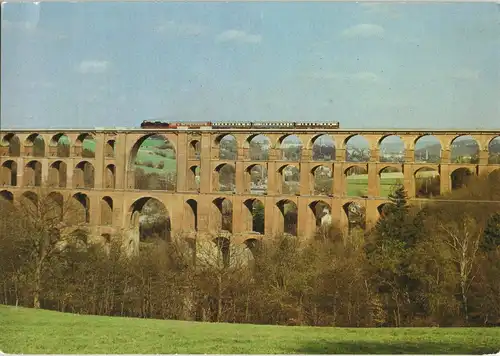 Netzschkau (Vogtland) Dampflokomotive:   38 1182 - Hist. Rheingold-Zug  1986