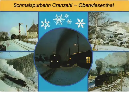 Ansichtskarte  Schmalspurbahn Cranzahl-Oberwiesenthal ccc 1984 #
